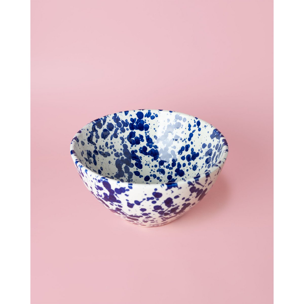 Grote handgedecoreerde kom Persia | 21 cm | Wit / Blauw