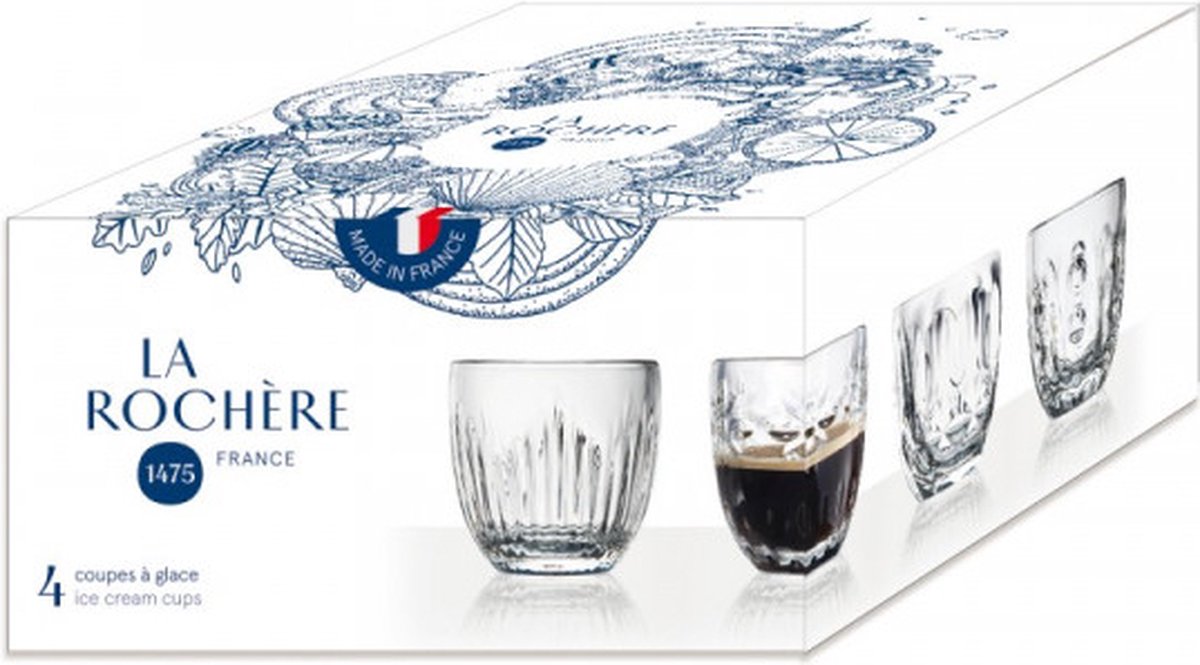 La Rochère Troquet espressoglazen | 10 cl 4-delige set