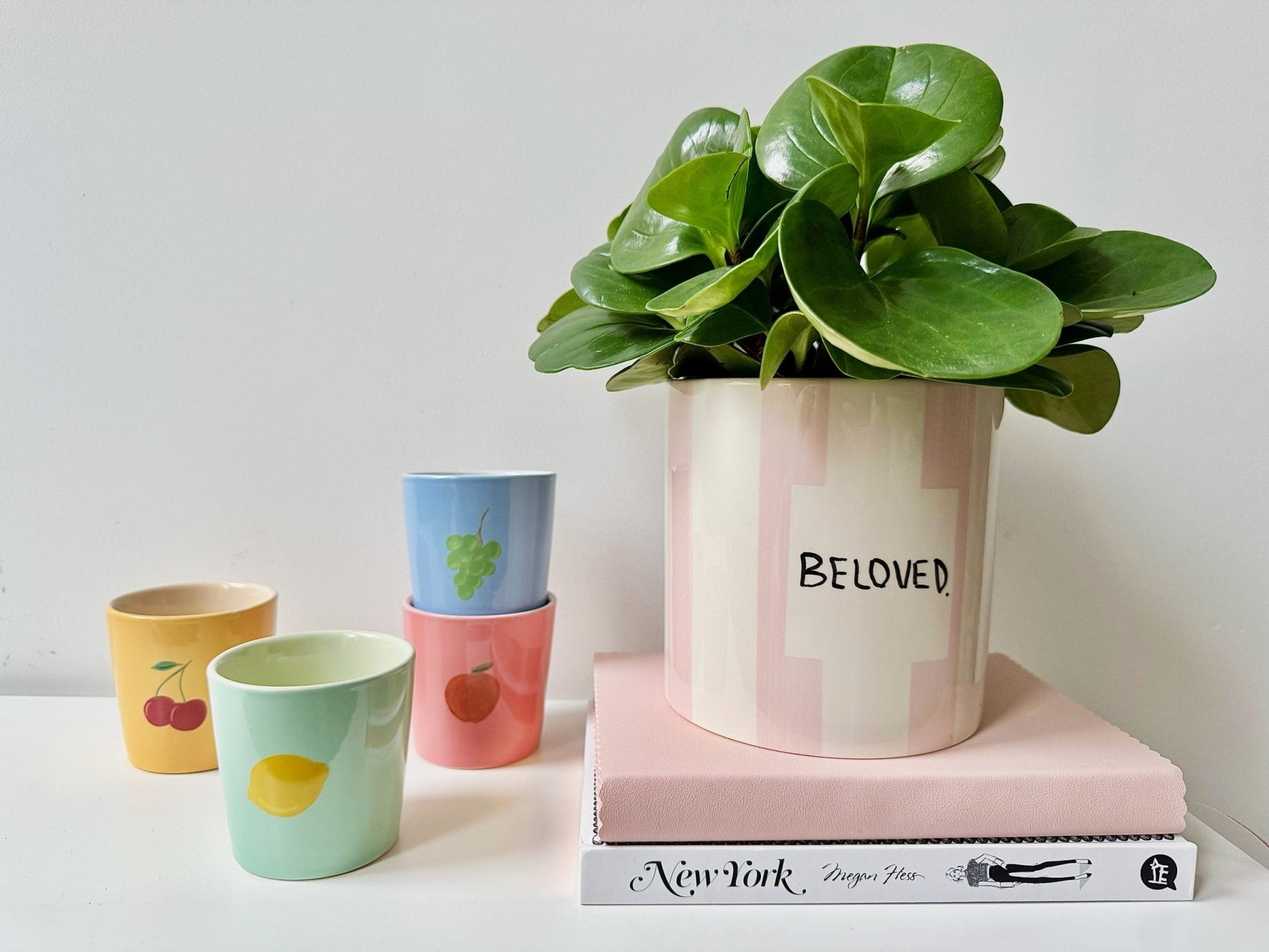 Fruitful mokken And Nook 4 stuks in verschillende kleuren met vrolijke fruitprint