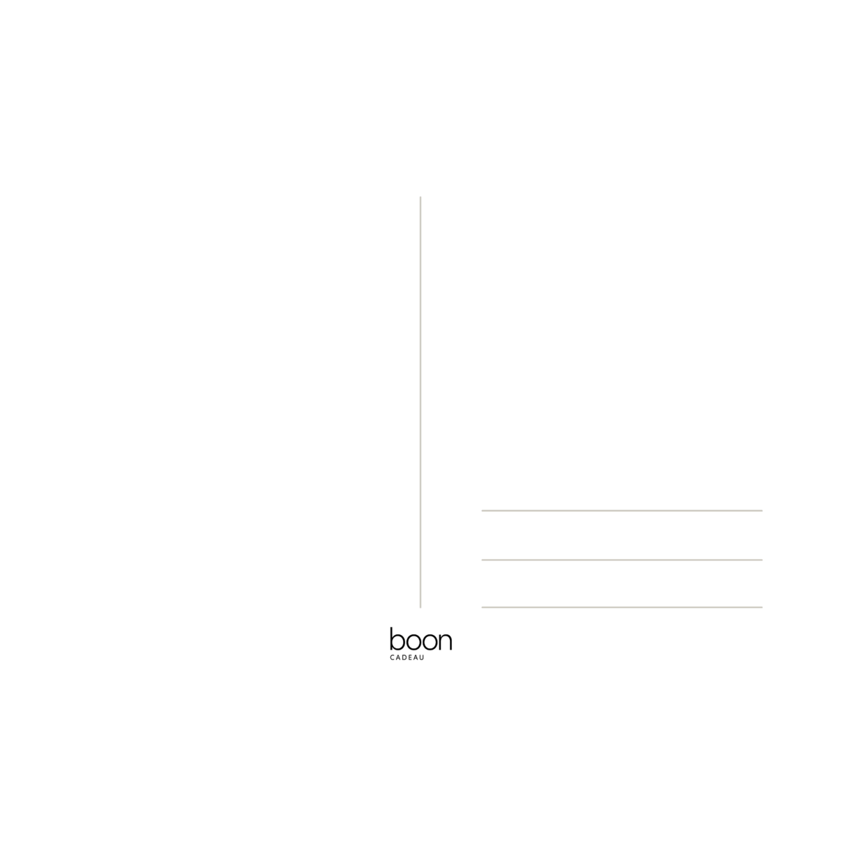 achterkant van de wenskaarten van Boon Cadeau