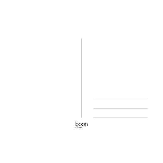 achterkant van de wenskaarten van Boon Cadeau