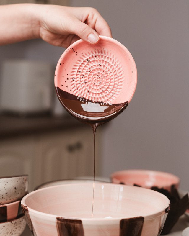 Raspbordje Chocolat | 12,5 cm | Roze / Bruin