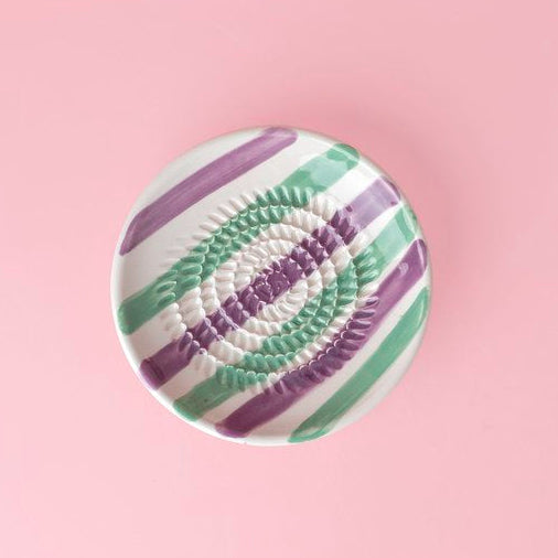 Raspbordje Esmeralda | 12,5 cm | Groen / Paars / Wit